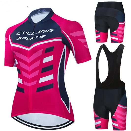 Women's Short-sleeved Cycling Jersey Suit